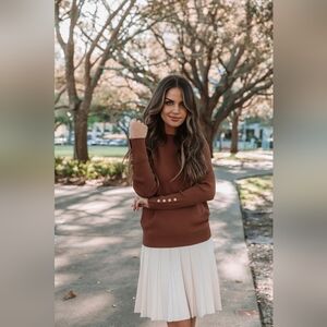 Aleeza Paris Darien Knit Top in Cocoa